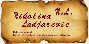 Nikolina Lađarević vizit kartica
